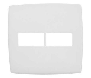 Placa Pialplus Branca 4X4 2 Postos