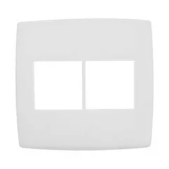 Placa Pialplus Branca 4X4 2 Postos