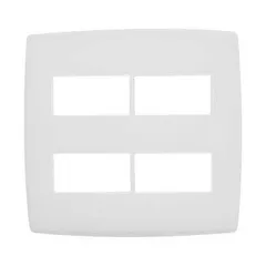 Placa Pialplus Branca 4X4 2 Postos
