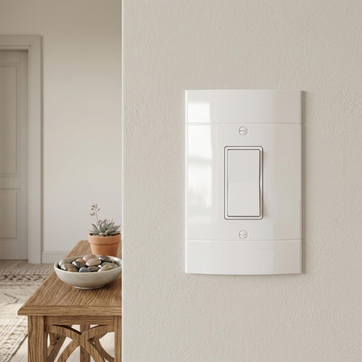 Placa Decor Branca 4X2 1 Posto, marca Schneider - Foto 2