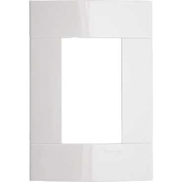 Placa Decor Branca 4X2 3 Postos