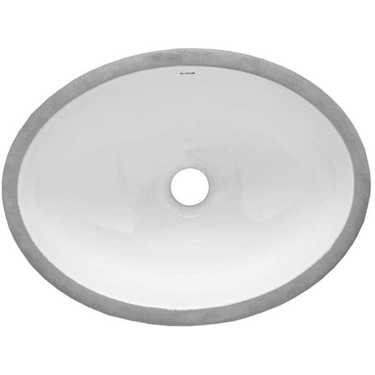 Cuba de Embutir Oval 40x30cm Branco, marca Icasa - Foto Principal
