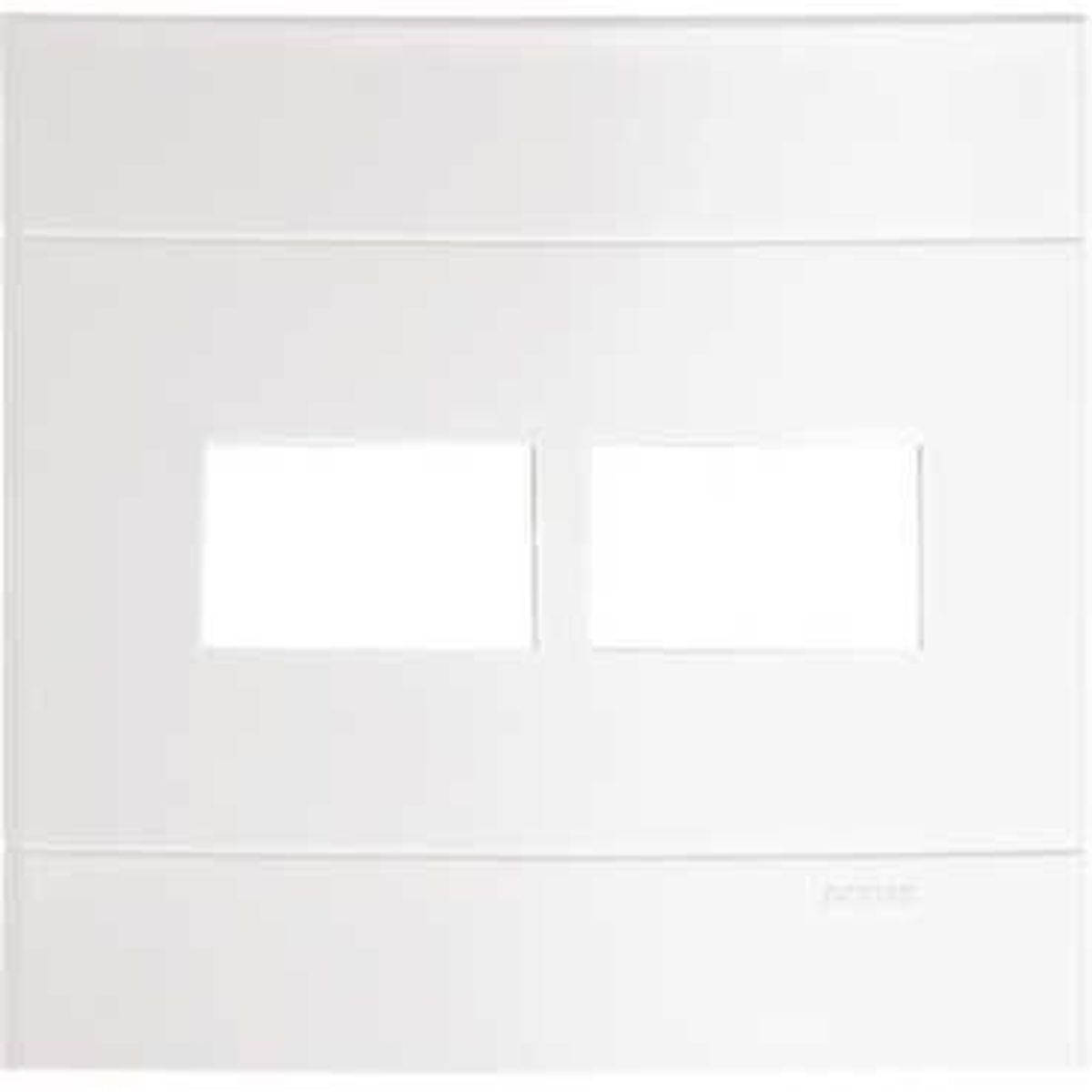 Placa Lunare Branca 4X4 2 Postos, marca Schneider - Foto Principal