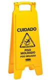 Placa Sinalizadora Cuidado Piso Molhado, Amarelo