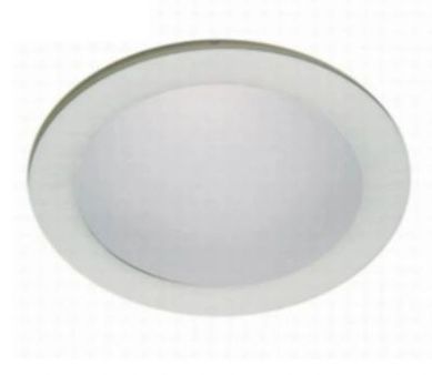 Plafon de Embutir Grande com Aro Redondo E27 Branco