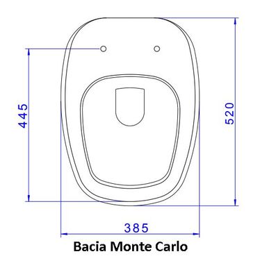 Assento Sanitrio Termofixo Easyclean Slow Close Monte Carlo Branco