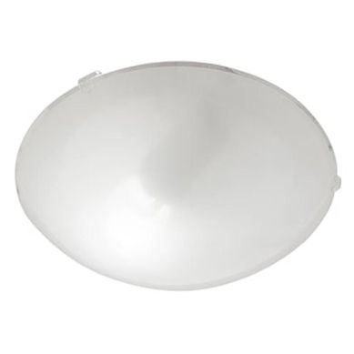 Plafon Noble Glass Ice Branco 25cm