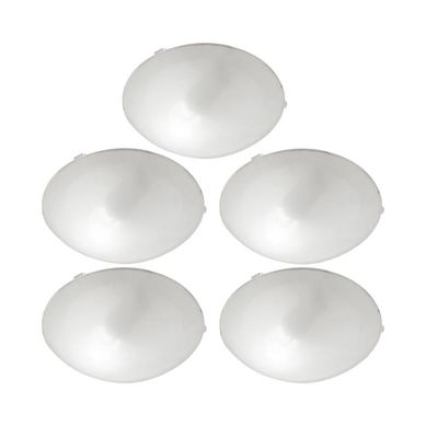 Combo com 5 Plafons Noble Glass Ice 60W 25cm