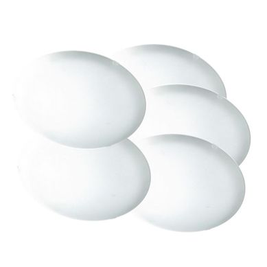 Combo com 5 Plafons Noble Glass Ice 2x60W 30cm