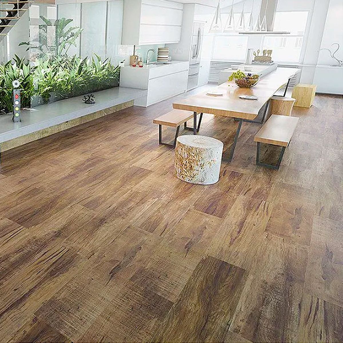 Porcelanato Esmaltado Retificado Demolição Marrom 8140 28,8X119cm Caixa 1,03m² Ceusa, marca Ceusa - Foto Principal