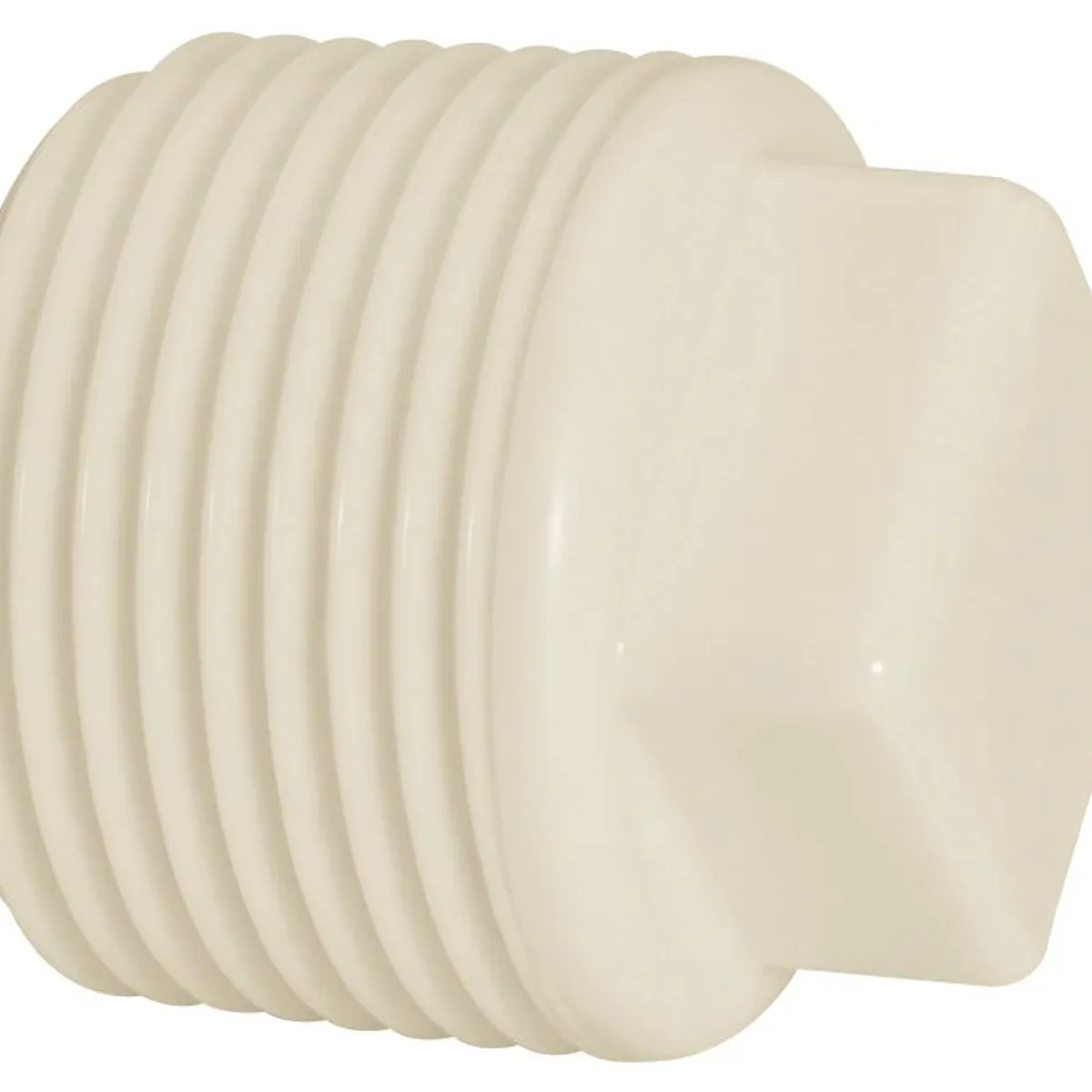 Plugue Roscável Água Fria Branco 1/2", marca Amanco - Foto Principal