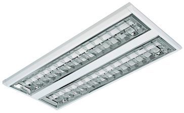 Luminria TD60 Chapa de Ao 2x14w Bivolt Branco