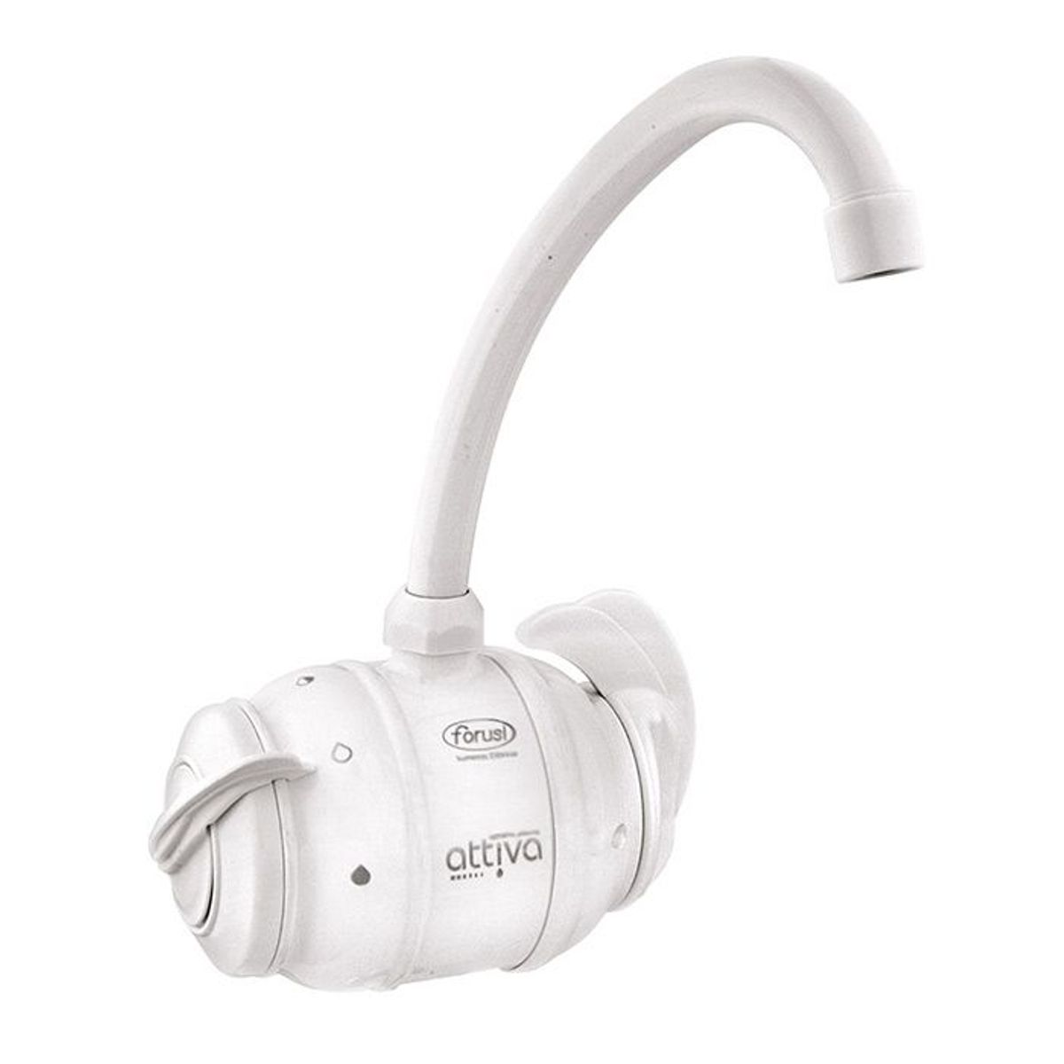 Torneira Elétrica Attiva Parede 5400W 220V Branco, marca Forusi - Foto Principal