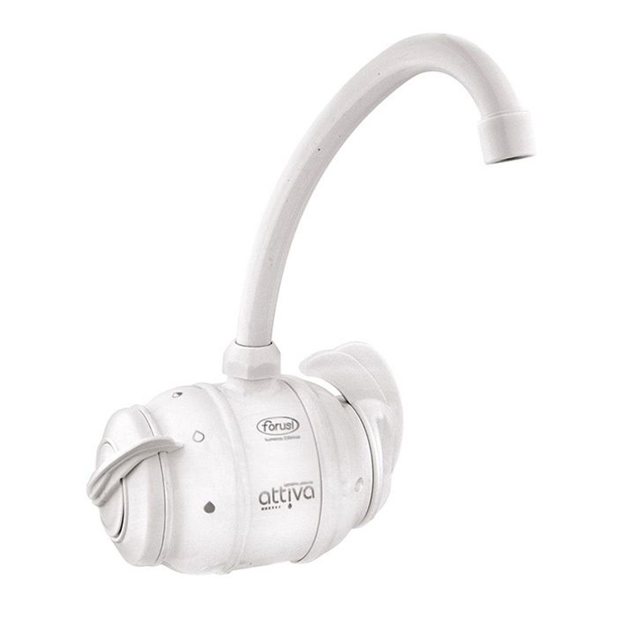 Torneira Elétrica Attiva Parede 5400W 220V Branco, marca Forusi - Foto Principal