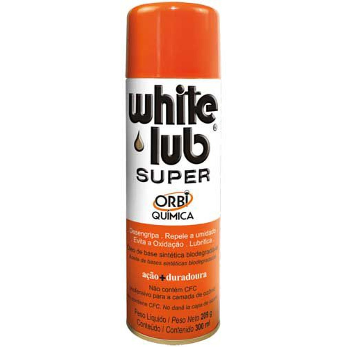 Óleo Desengripante White Lub Super Spray Anti Ferrugem 300ml, marca Orbi - Foto Principal