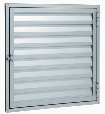 Portinhola Veneziana Alumnio Branco Esquerda 80x60x1,9cm Alumifort