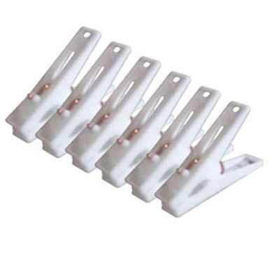 Pregador de Roupa em Plstico 12 Peas Branco