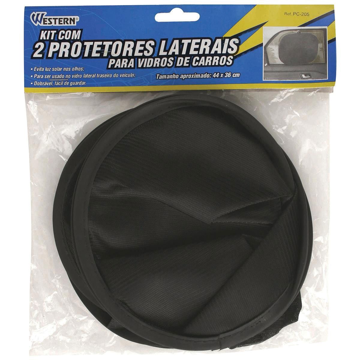 Kit de Protetor Solar Lateral para Vidros 2 Peças, marca Western - Foto Principal