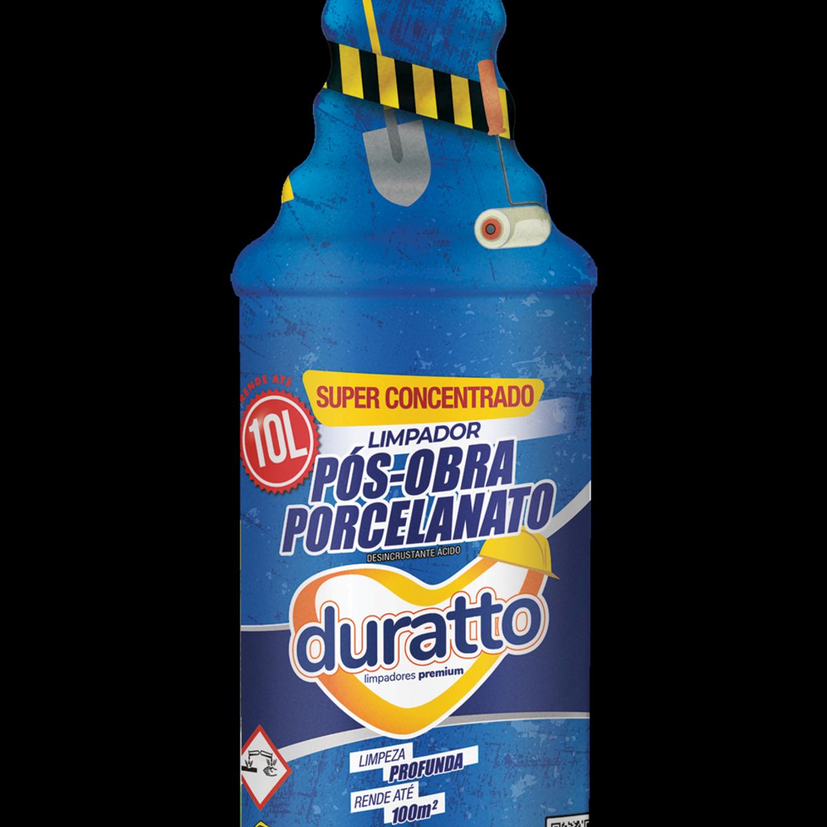 Limpa Porcelanato Pós Obra Amarelo 1Litro Duratto, marca Duratto - Foto Principal