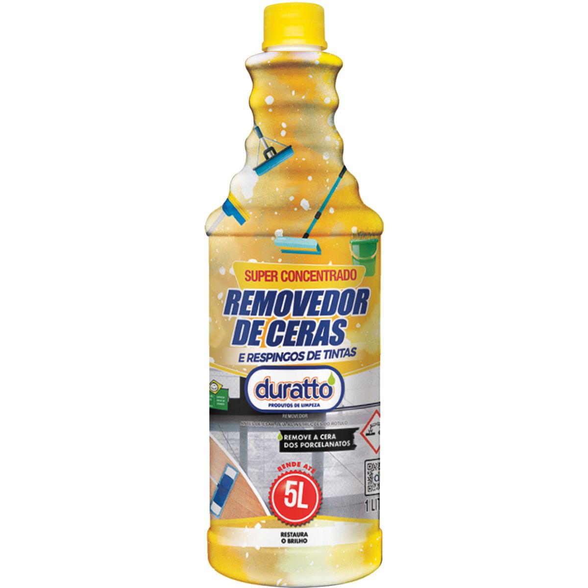 Removedor de respingos de tintas e Ceras, Azul, 1L, marca Duratto - Foto Principal