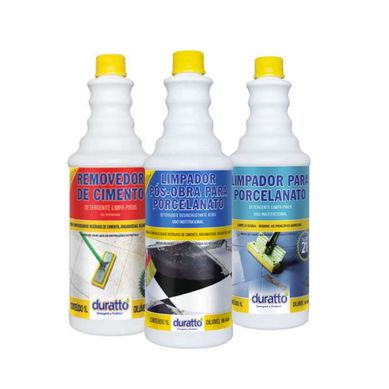 Kit de Limpa Porcelanato + Removedor de Cimento + Limpador Ps Obra