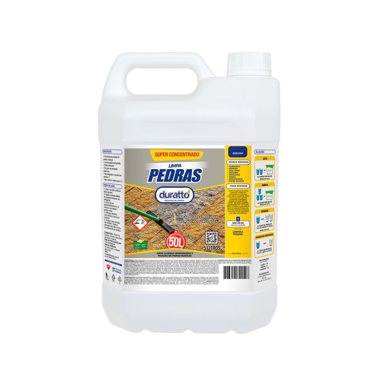 Limpa Pedras, Ambar, 5L, marca Duratto - Foto Principal