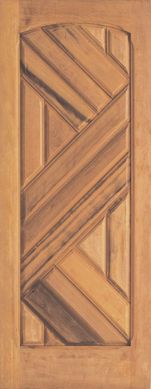 Porta Montada de Giro Madeira Macica Padro Imbuia Esquerda 210x82x12cm Montreal