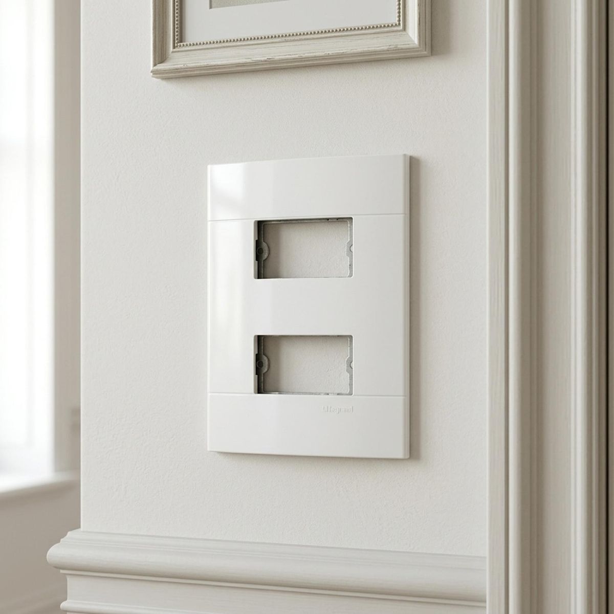 Placa Decor Branca 4X2 2 Postos, marca Schneider - Foto 2