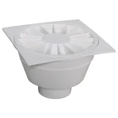 Ralo Sifonado Quadrada Branca 10,5Cm