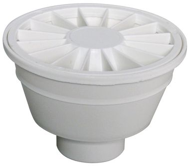 Ralo Sifonado Redonda Branca 10,5Cm