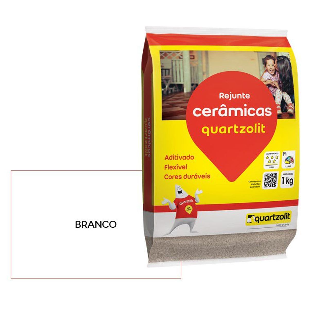 Rejunte Flexível, Branco, 1kg, marca Weber Quartzolit - Foto 2