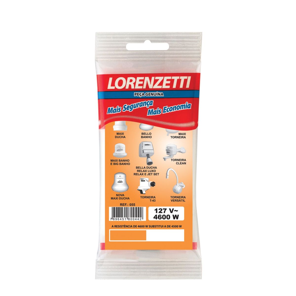 Resistência Relax 055 Mb Mt 5500W 220V, marca Lorenzetti - Foto Principal