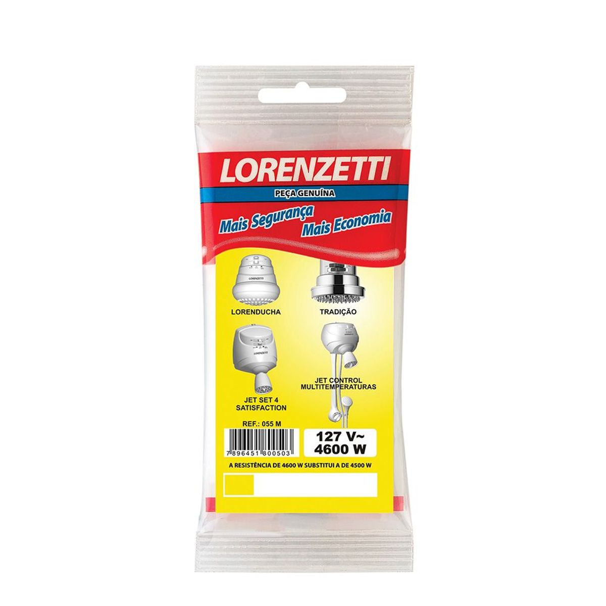 Resistência para Chuveiro Tradjet 055M 4500W 127V, marca Lorenzetti - Foto Principal