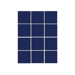 Revestimento Cobalto 10x10cm Caixa 1,95m² Telado Azul Strufaldi