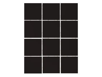 Revestimento Black 10x10cm Caixa 1,95m Telado Preto
