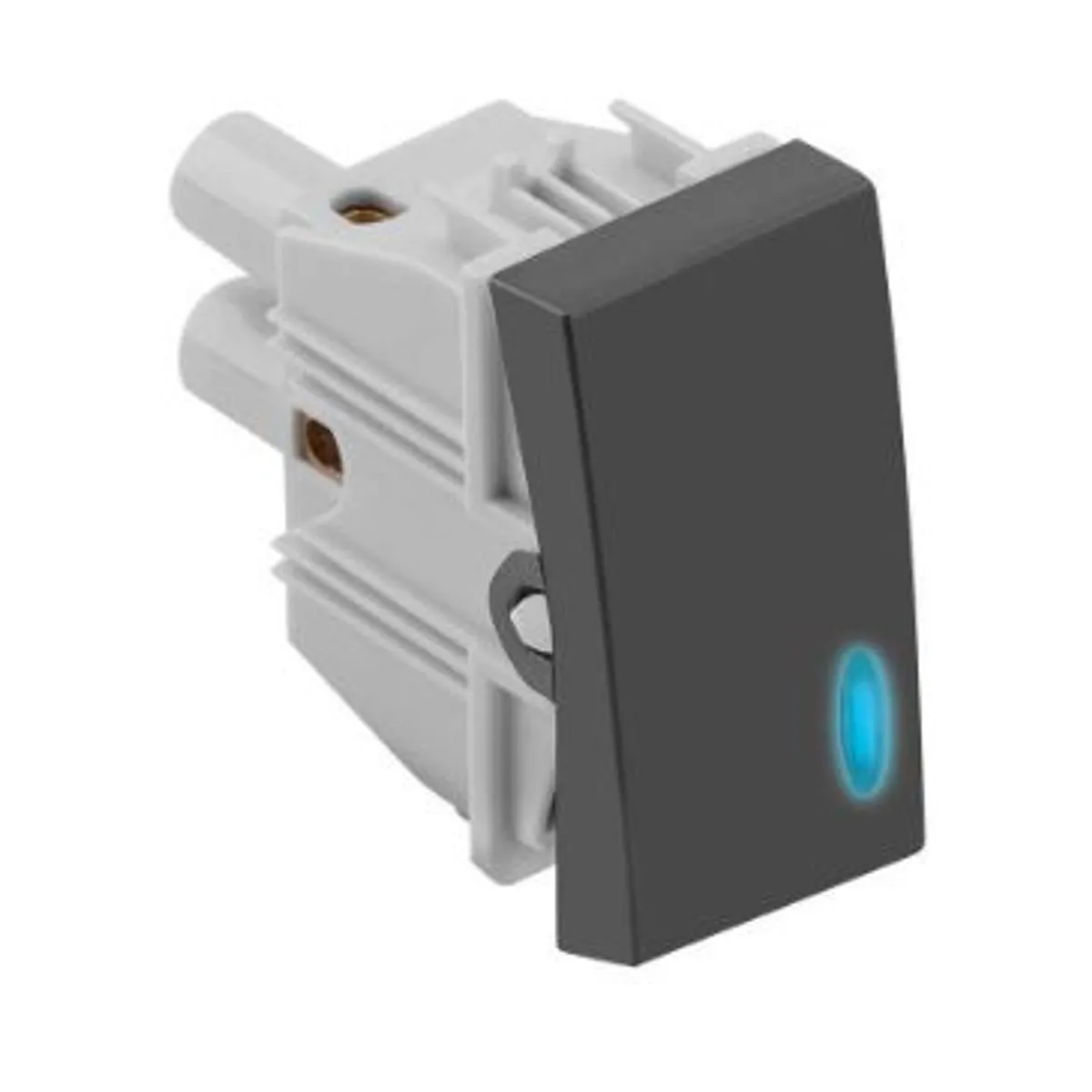 Modulo Interruptor Simples Grafite com Led S30, marca Simon - Foto Principal