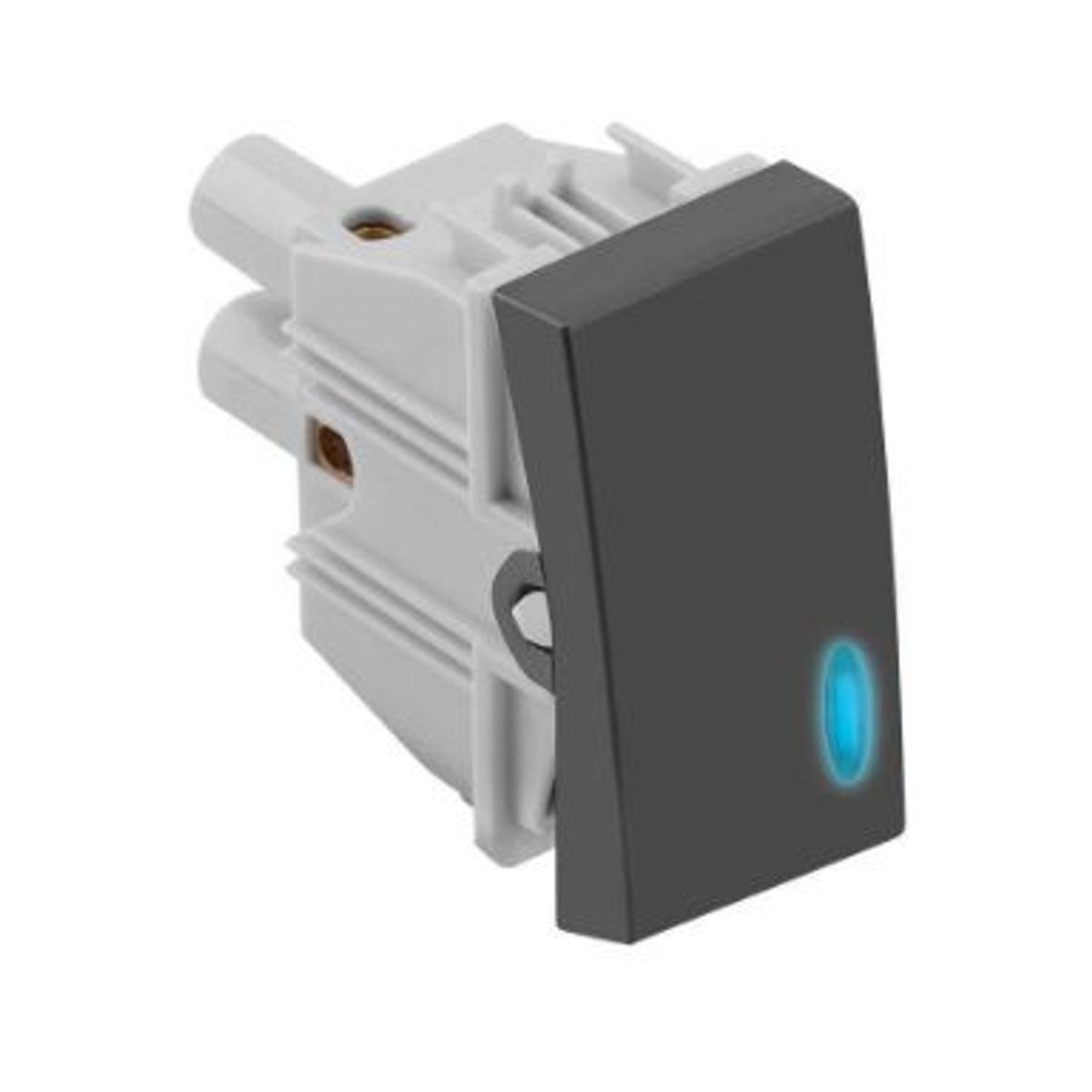 Modulo Interruptor Simples Grafite com Led S30, marca Simon - Foto Principal