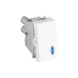 Módulo Interruptor Simples S30 4x4x2cm 10A 250V com LED Branco