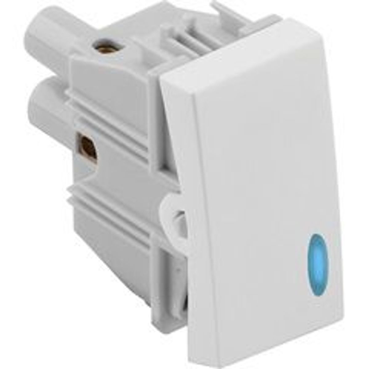 Módulo Interruptor Simples S30 4x4x2cm 10A 250V para LED Branco, marca Simon - Foto Principal