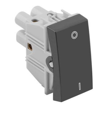 Modulo Interruptor Bipolar Simples Grafite S30