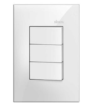Conjunto 3 Interruptores Simples Horizontal BR 4x2 S35