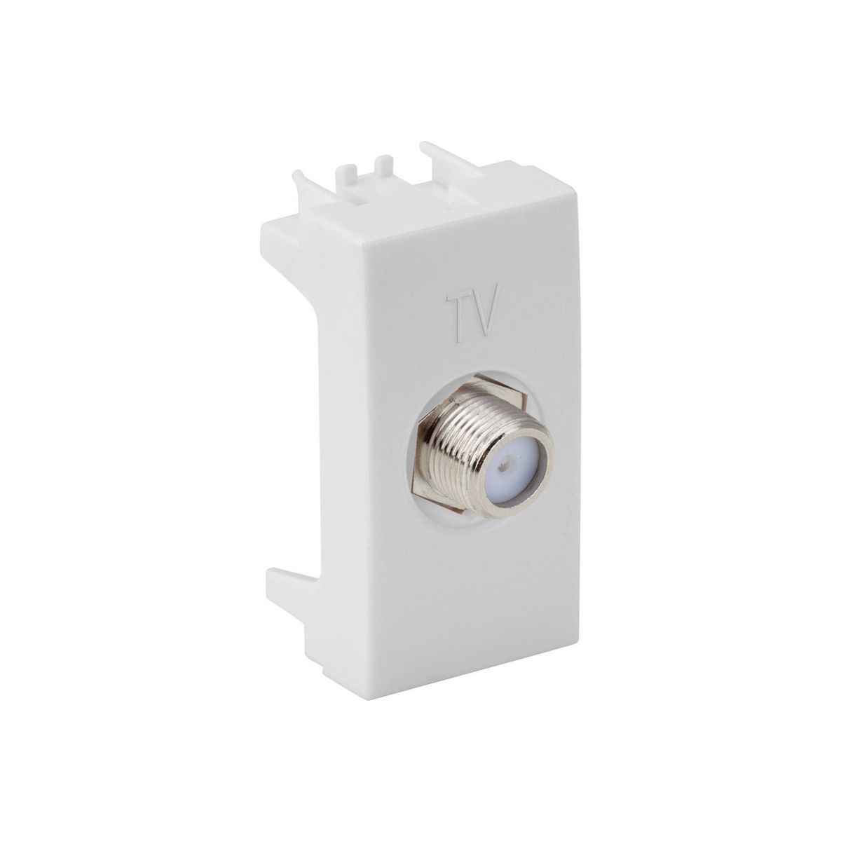 Módulo Tomada Coaxial para TV 75 Ohms S30, Branco, 2x4x2, marca Simon - Foto Principal