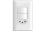 Conjunto 1 Interruptor Simples 1 Interruptor Paralelo e 1 Tomada 2P+T 4x2 S30 Branco