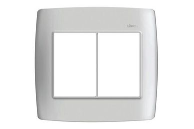 Placa 6 Postos S30 2x12x12cm Horizontais com Suporte 4x4 Branco