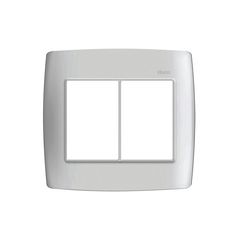 Placa 6 Postos S30 2x12x12cm Horizontais com Suporte 4x4 Branco