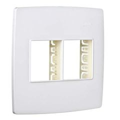 Placa 4 Postos Horizontais com Suporte 4x4 S30, Branco, 2x12x12