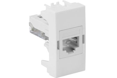 Mdulo Tomada Rj45 Cat5 S30, Branco, 3x4x2