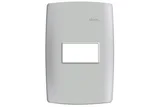 Placa 1 Posto Horizontal com Suporte 4x2 S30, Branco, 2x8x12