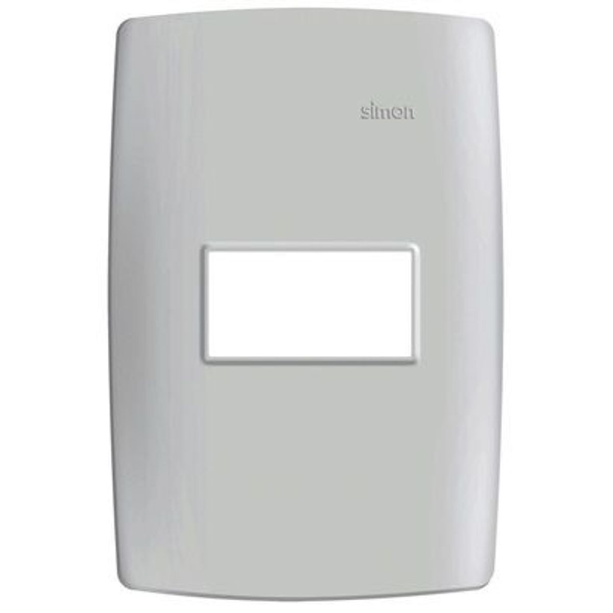 Placa 1 Posto Horizontal com Suporte 4x2 S30, Branco, 2x8x12, marca Simon - Foto Principal