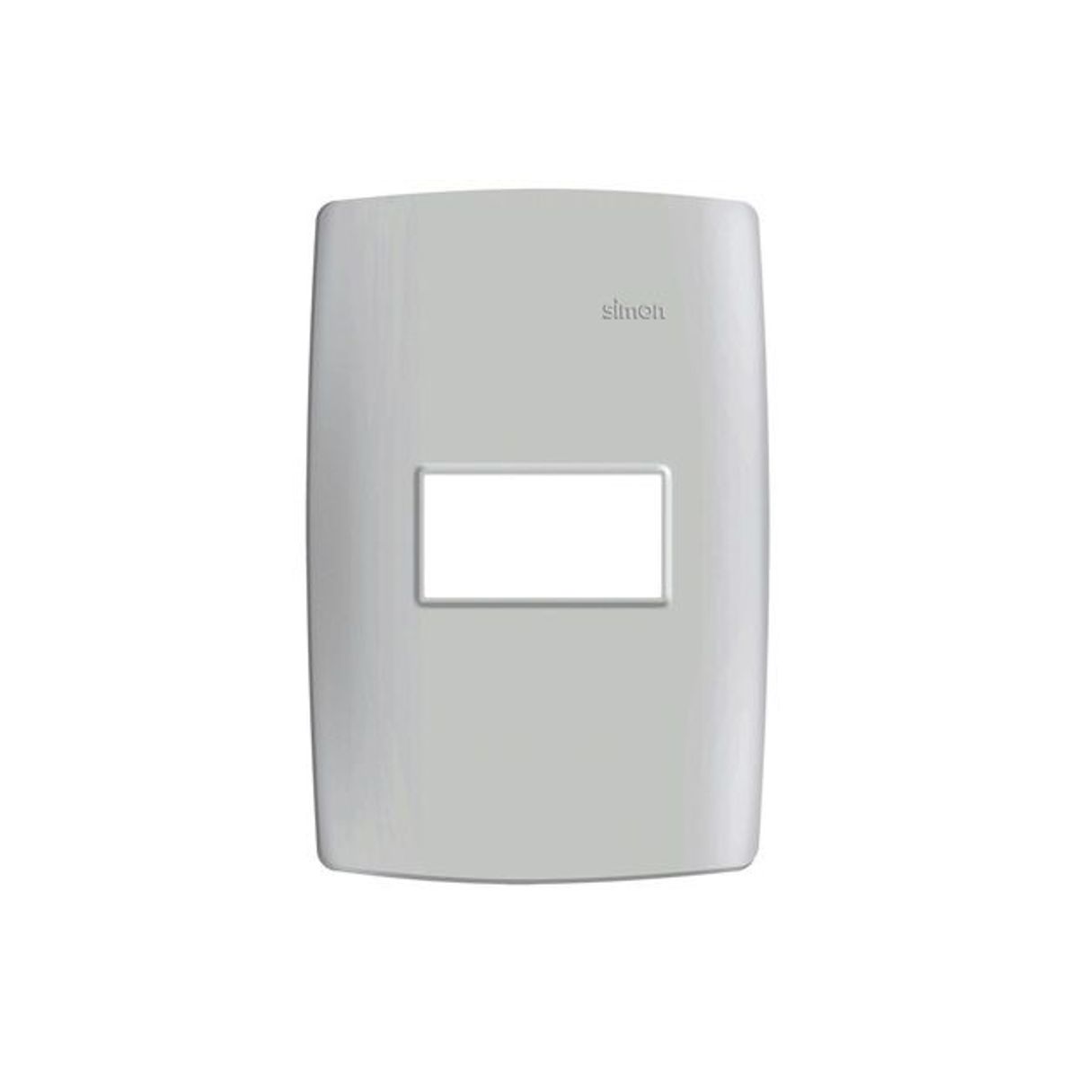Placa 1 Posto Horizontal com Suporte 4x2 S30, Branco, 2x8x12, marca Simon - Foto Principal